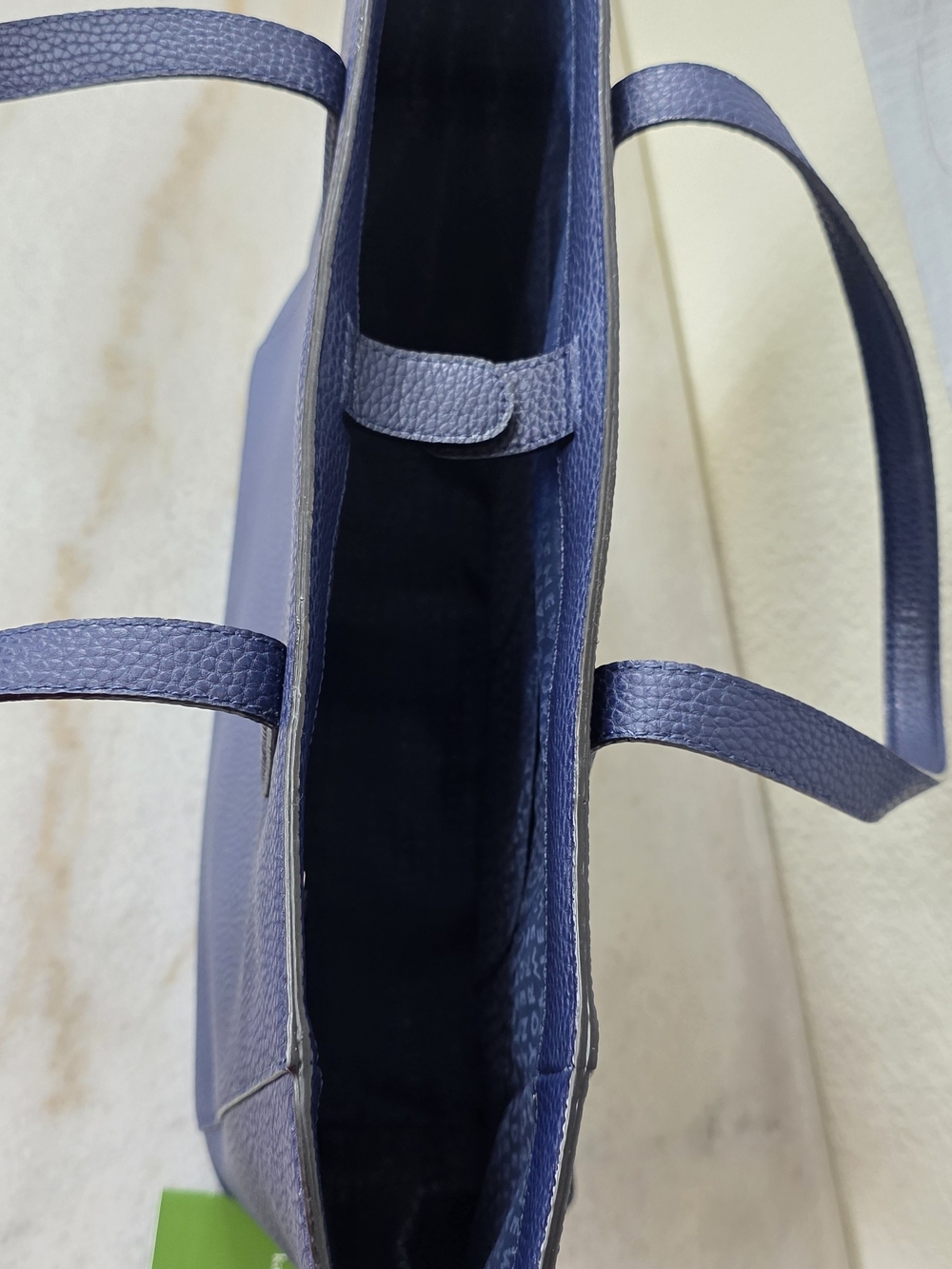 Kate Spade Francisca Bridge Place Large Bow Tote Navy Blue Leather - Picture 6 of 9